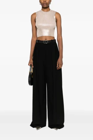 Top smanicato oro Peserico donna