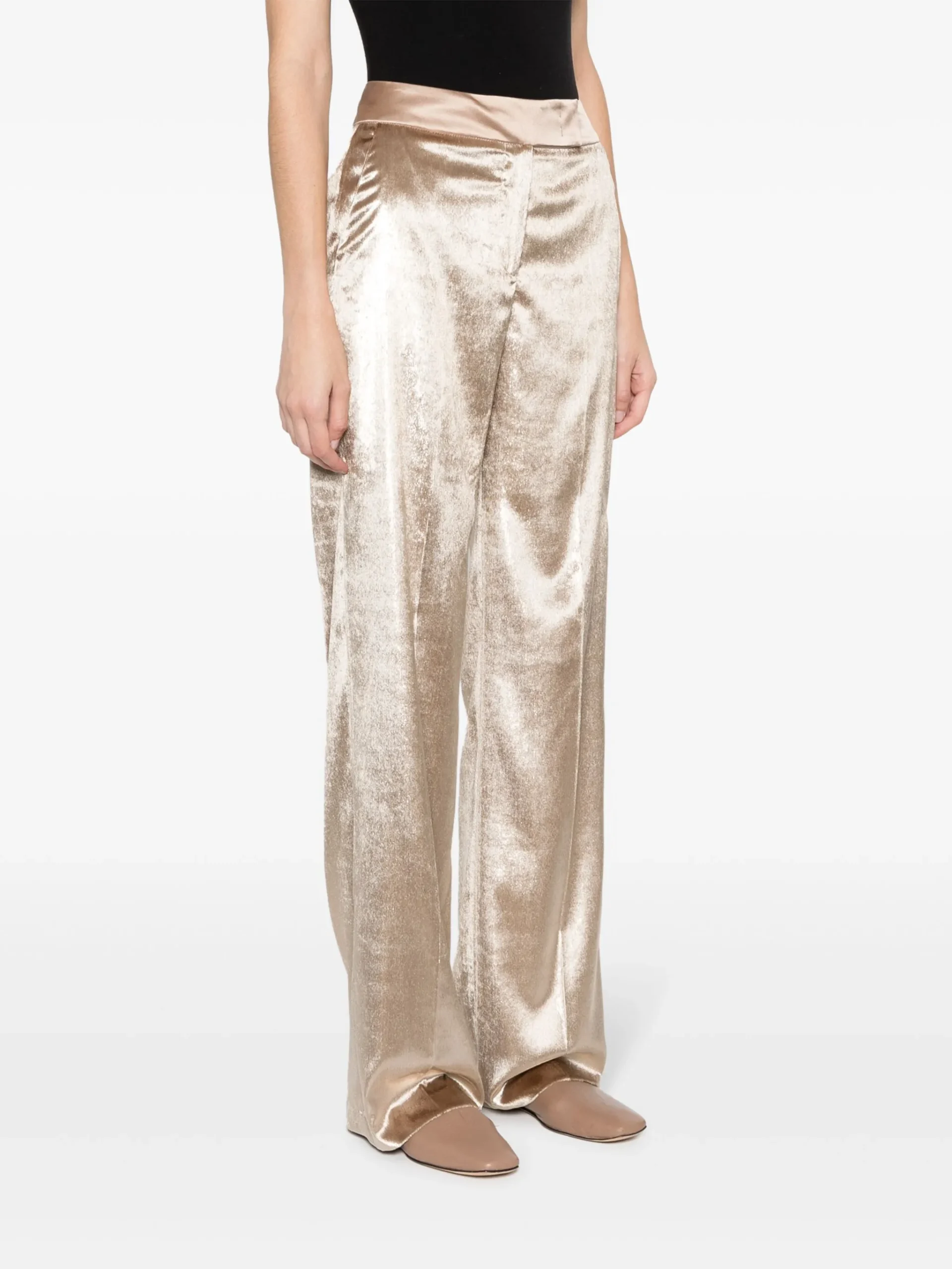 Pantaloni oro Peserico donna - immagine 3