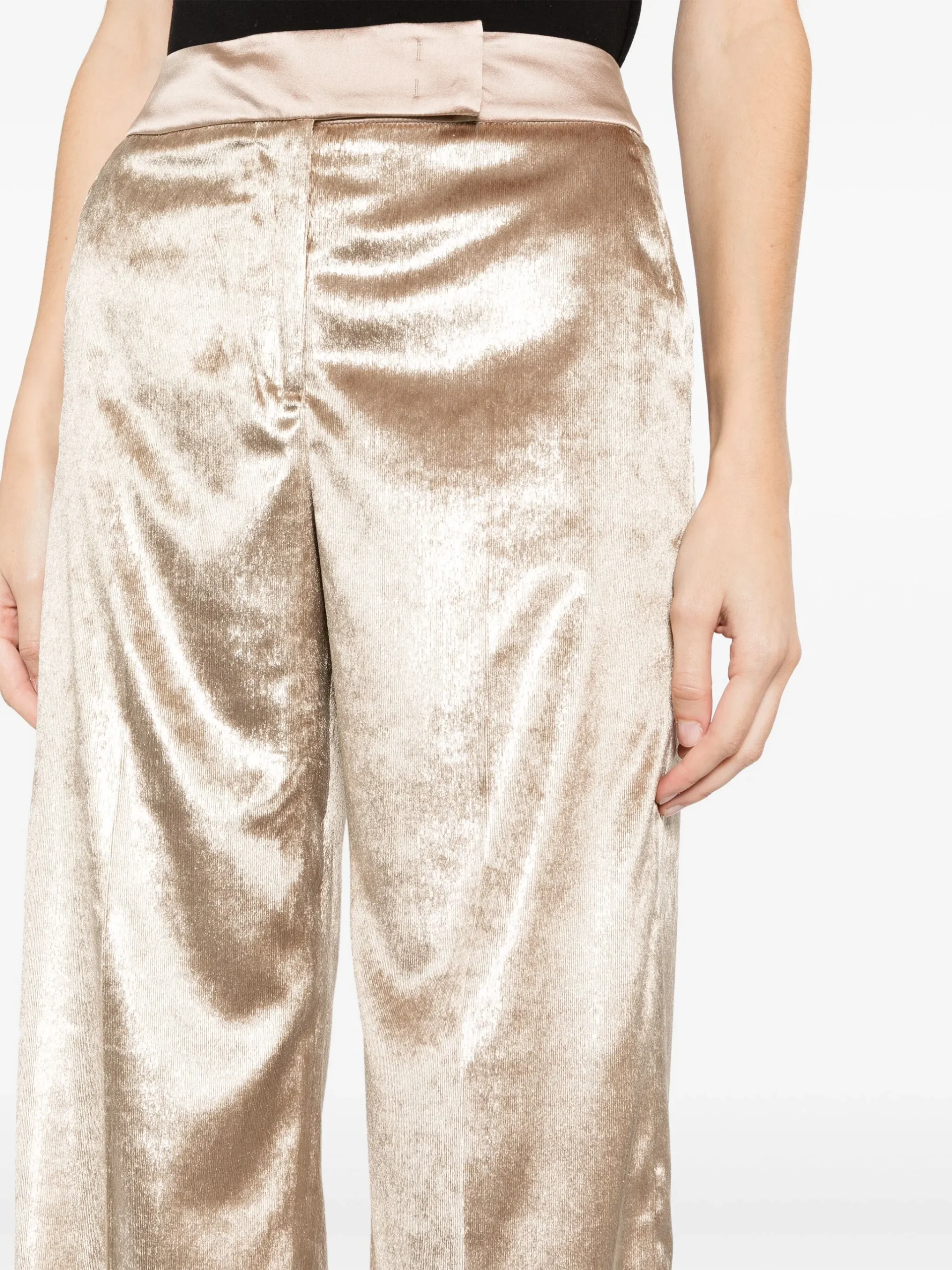 Pantaloni oro Peserico donna - immagine 4