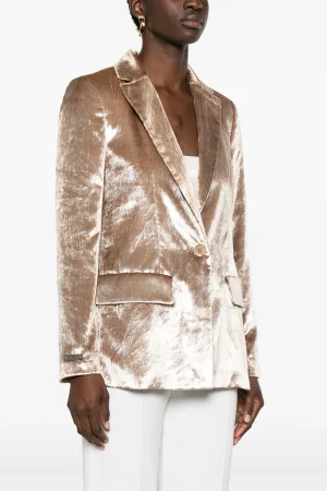 Blazer oro Peserico donna