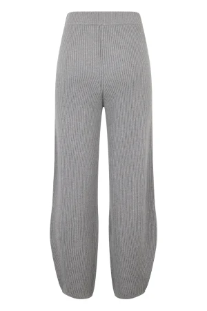 Pantaloni in maglia grigio Peserico donna