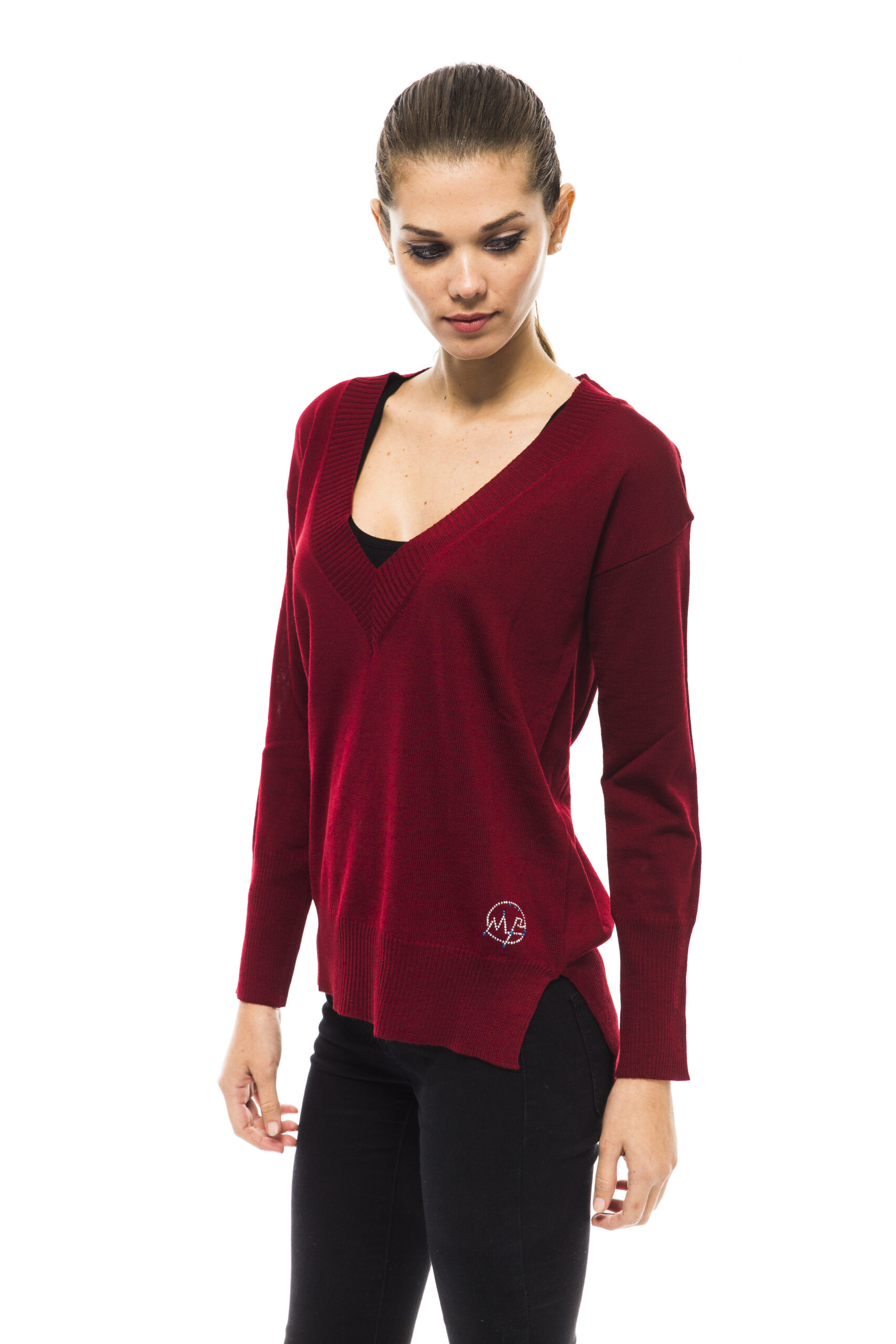 Pullover scollo a v Montana donna