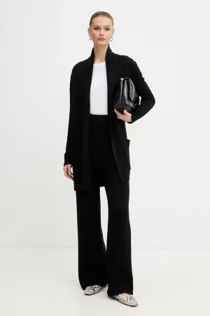 Pantaloni a palazzo in lana Baldinini donna