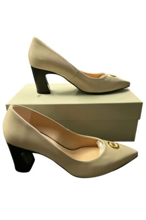 Decollete in pelle con tacco largo Cerruti donna