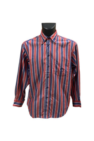 Camicia Trussardi a righe blu e rosso
