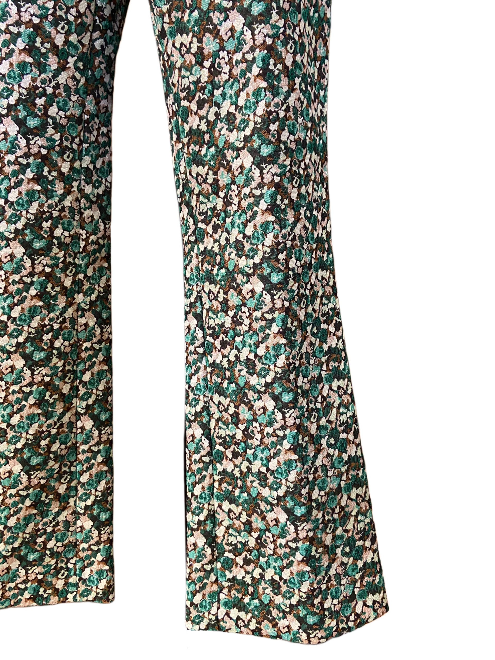 Pantaloni floreali verde Baldinini donna - immagine 3