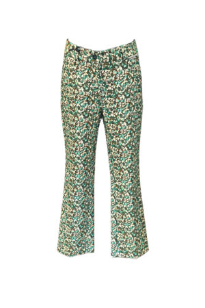 Pantaloni floreali verde Baldinini donna