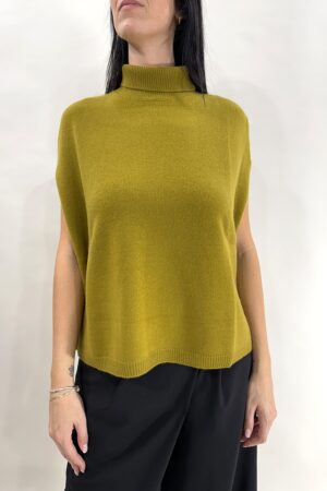 Maglia smanicata in misto cashmere Baldinini donna