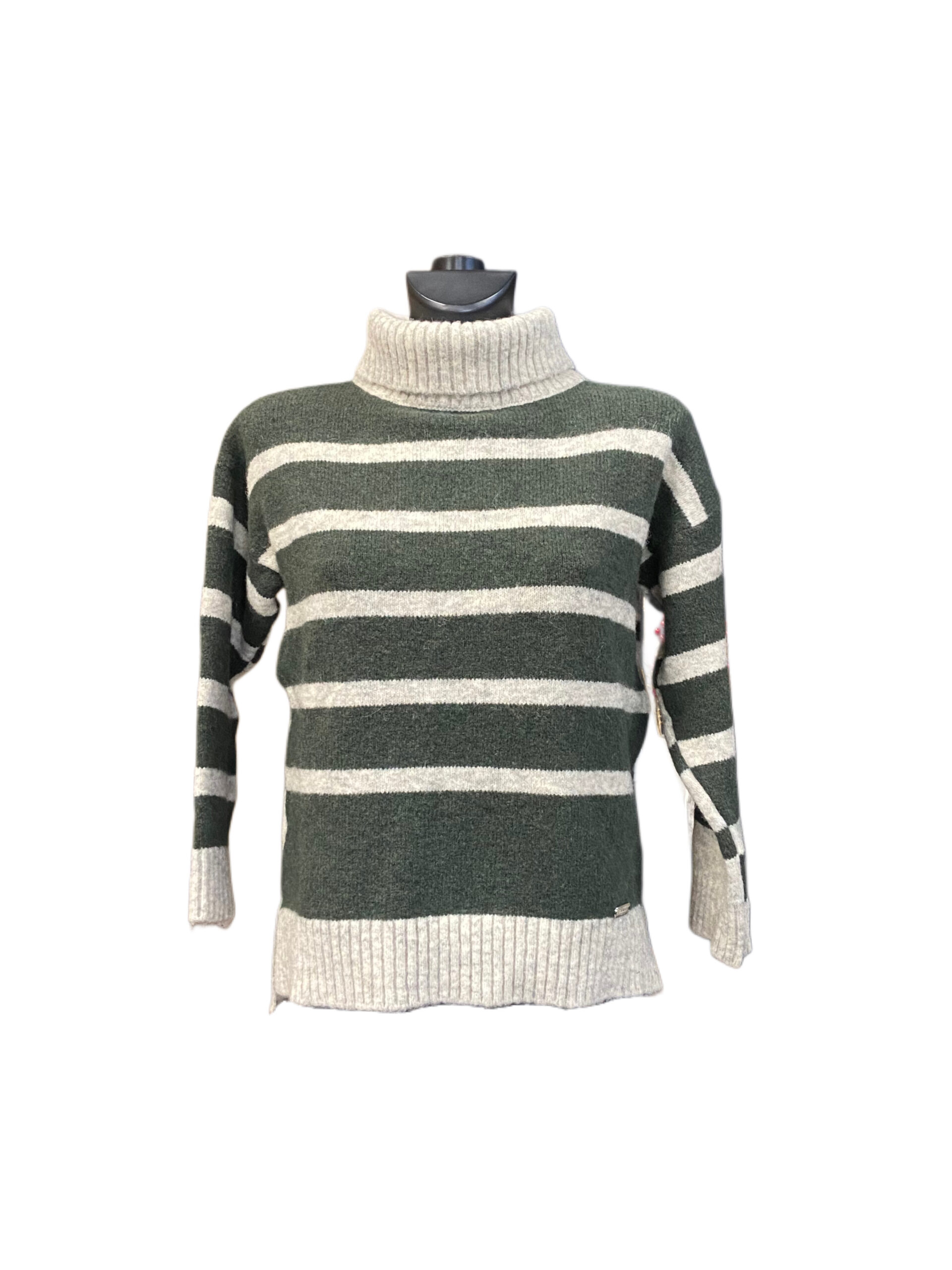 Maglione Dolcevita a righe Baldinini donna