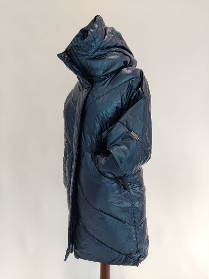 Piumino lungo lucido con cappuccio Trussardi donna - immagine 19