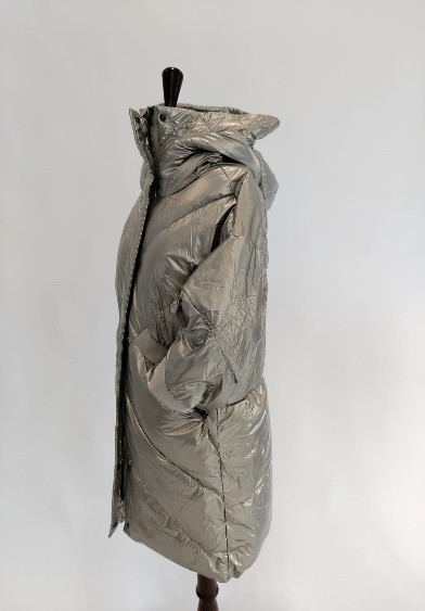 Piumino lungo lucido con cappuccio Trussardi donna - immagine 11