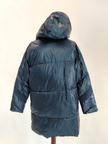 Piumino lungo lucido con cappuccio Trussardi donna - immagine 20