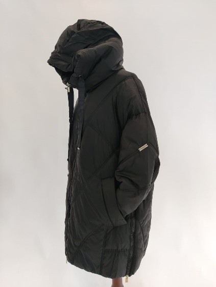 Piumino lungo opaco con cappuccio Trussardi donna - immagine 2