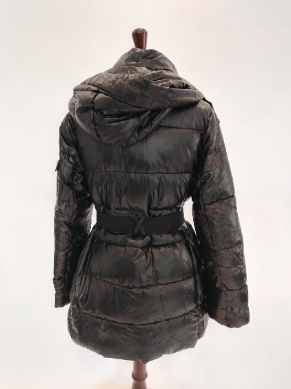 Piumino lungo nero lucido Trussardi donna - immagine 5