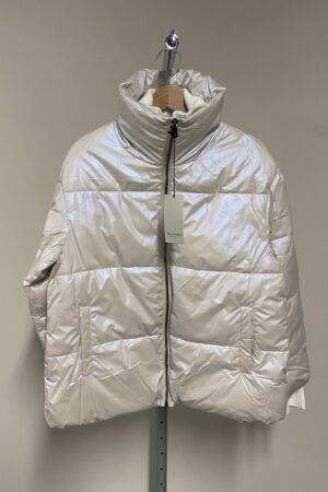 Piumino corto bianco lucido Trussardi donna