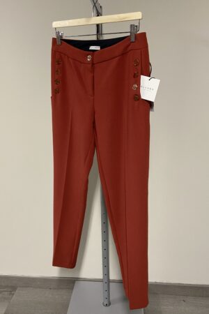 Pantaloni a sigaretta rossi Blukey donna