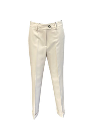 Pantaloni a sigaretta beige Pianura Studio donna
