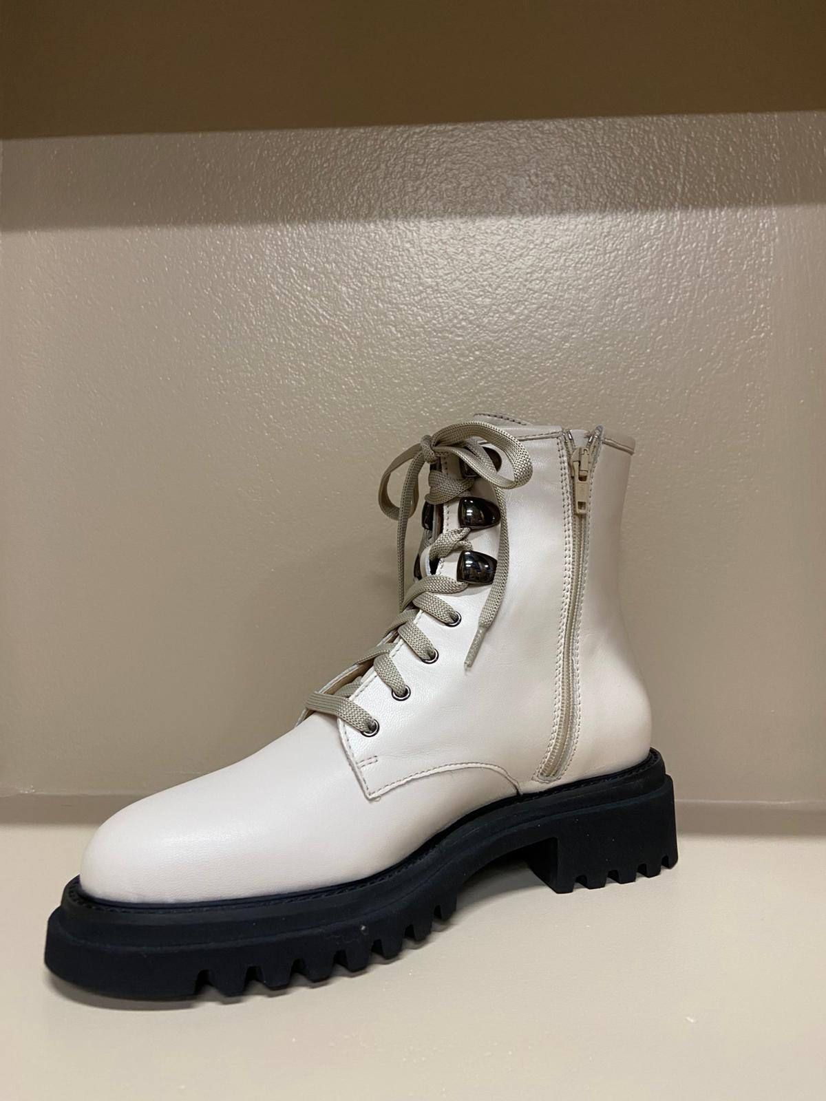 Stivaletti in pelle bianchi Cerruti donna - immagine 3