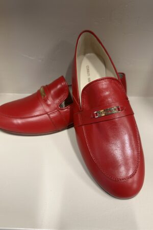 Mocassini rossi Cerruti 1881 donna