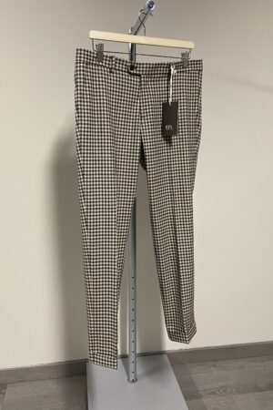 Pantaloni a quadri beige Roberto Pepe uomo