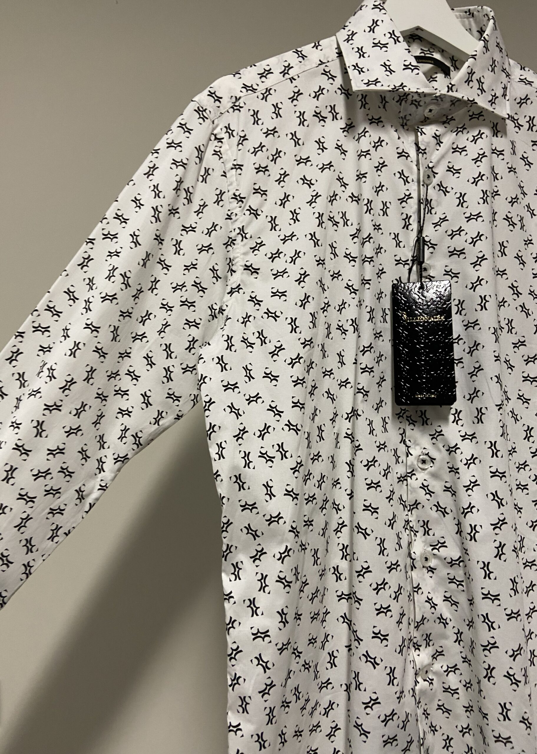 Camicia bianca con logo Billionaire uomo - immagine 2