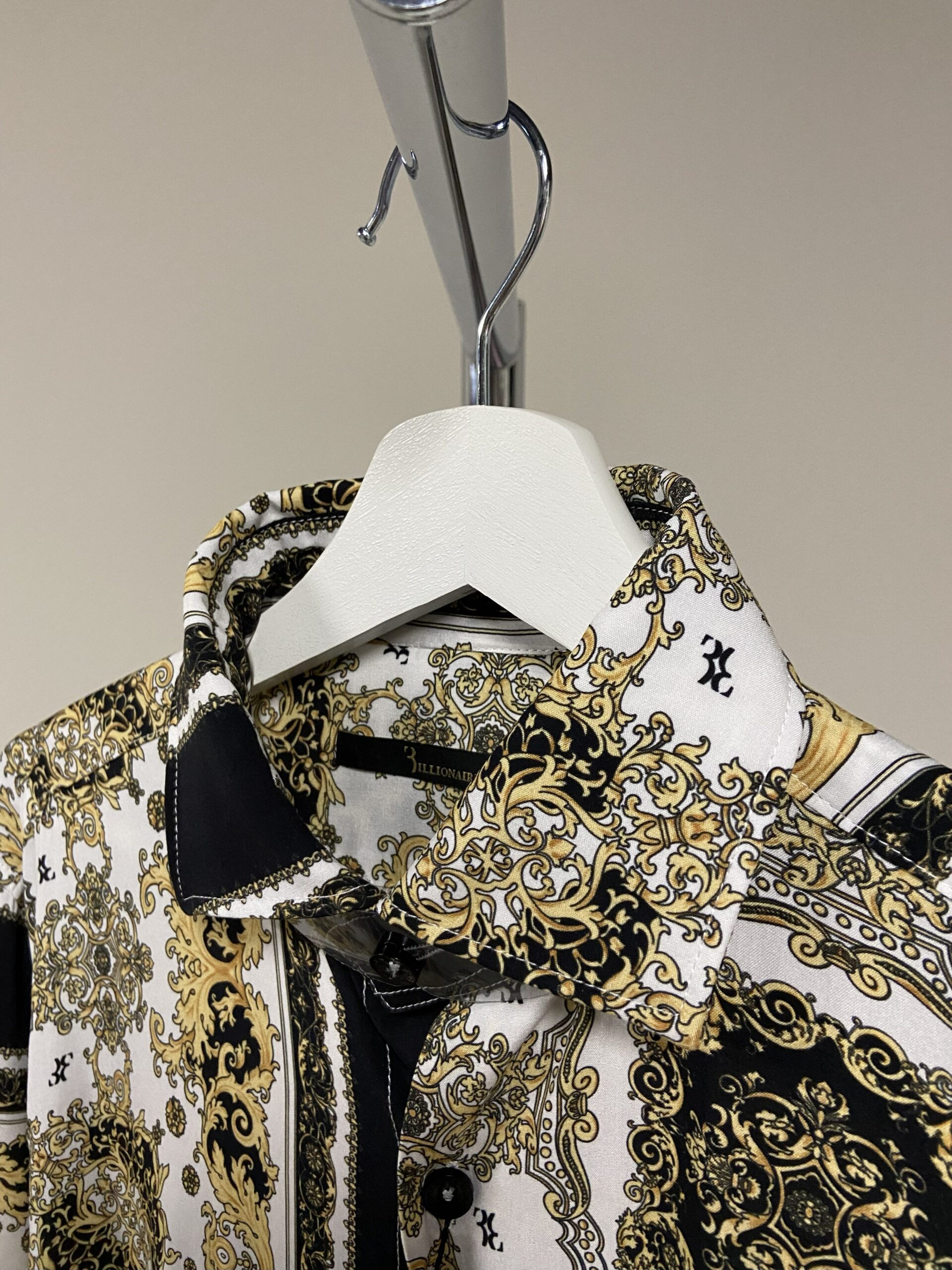 Camicia taglio oro barocco Billionaire uomo - immagine 4