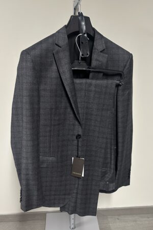 Abito grigio a quadri Trussardi uomo