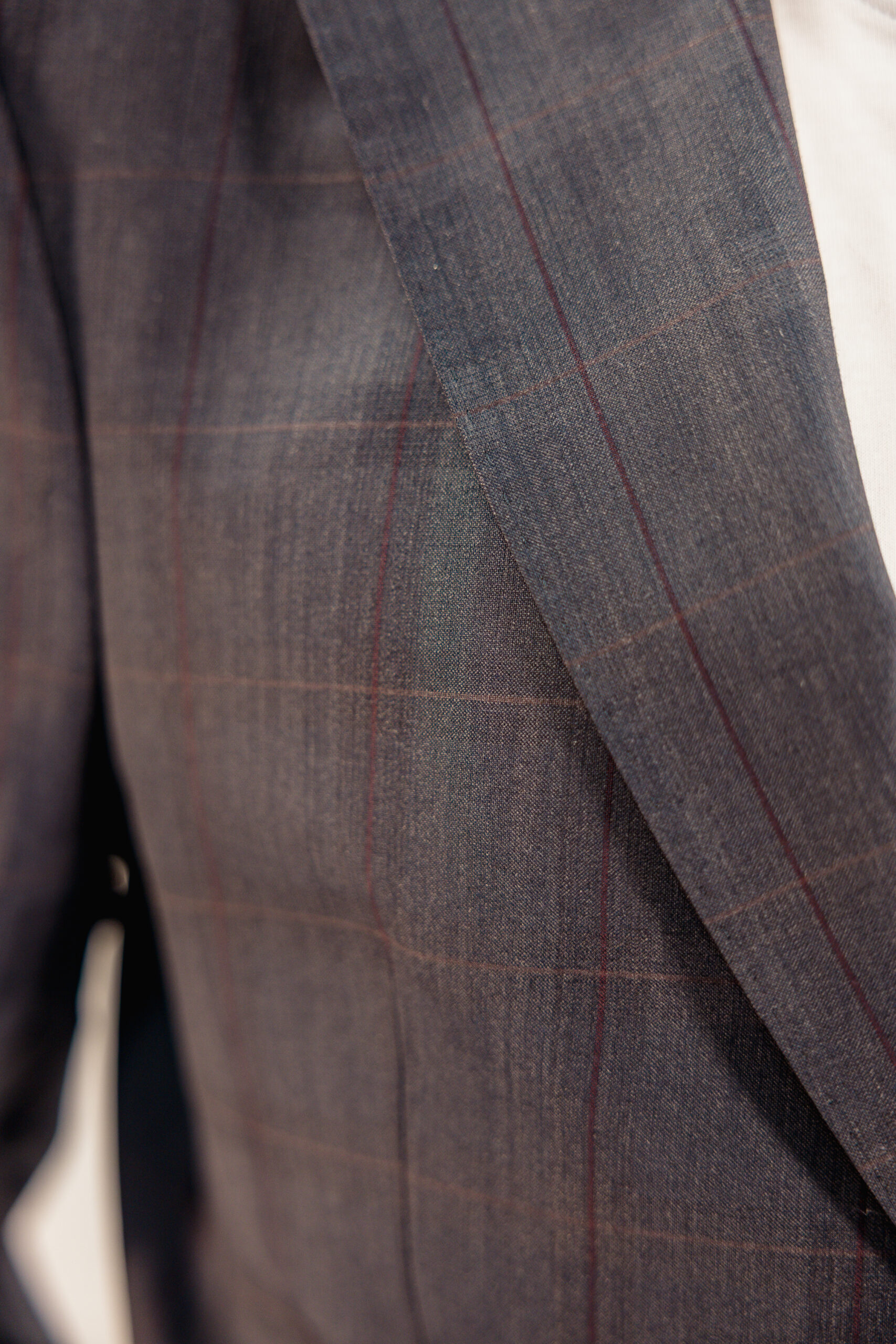 Abito a quadri grigio Trussardi uomo - immagine 5