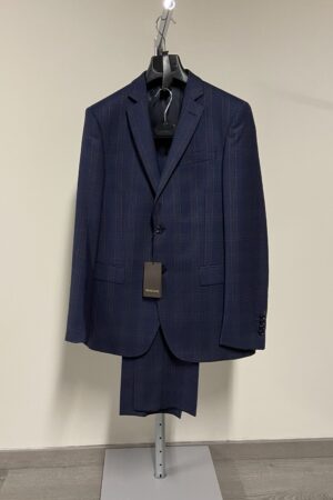 Abito a quadri blu Trussardi uomo