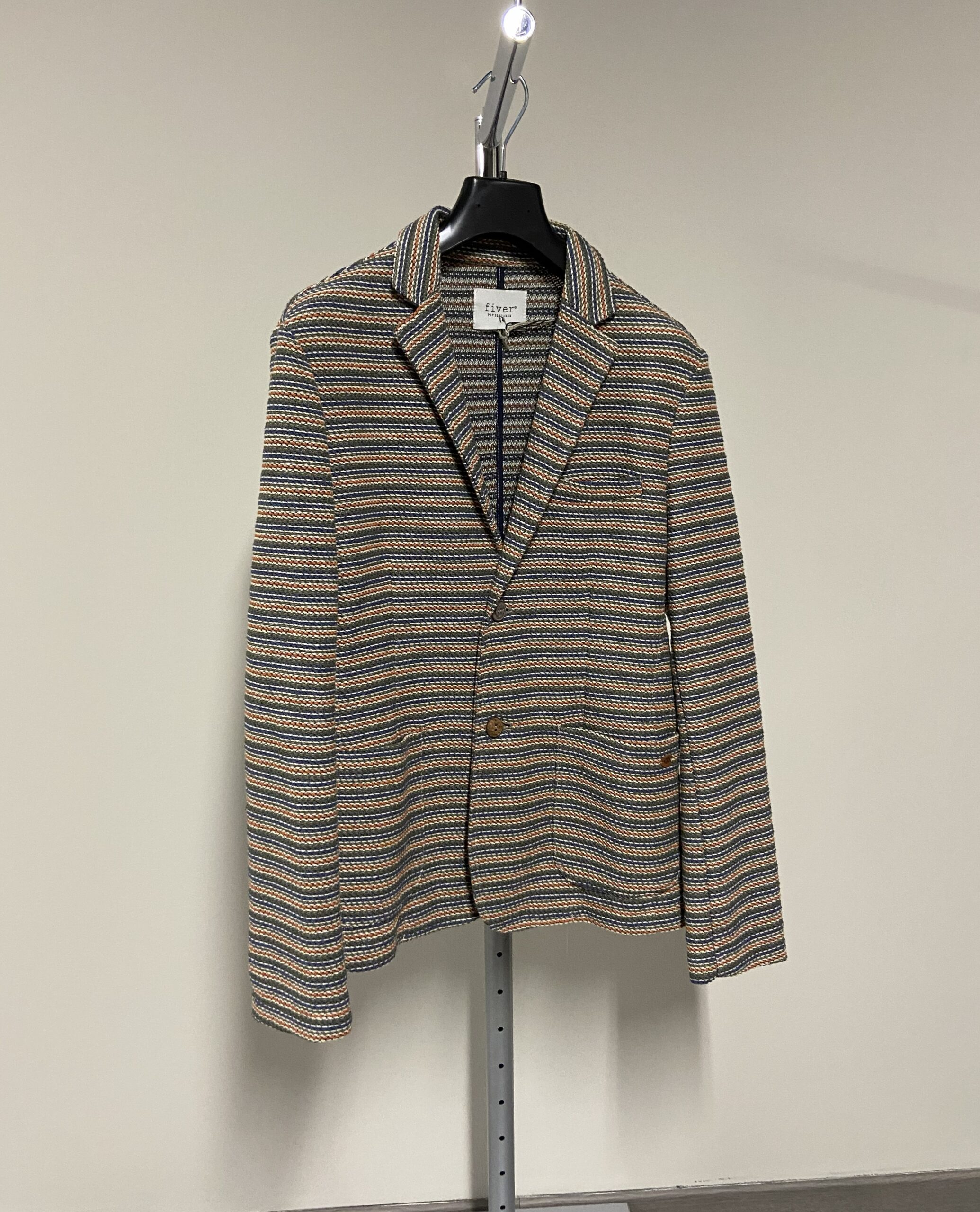 Blazer in maglia a righe multicolore Fiver Jeans uomo