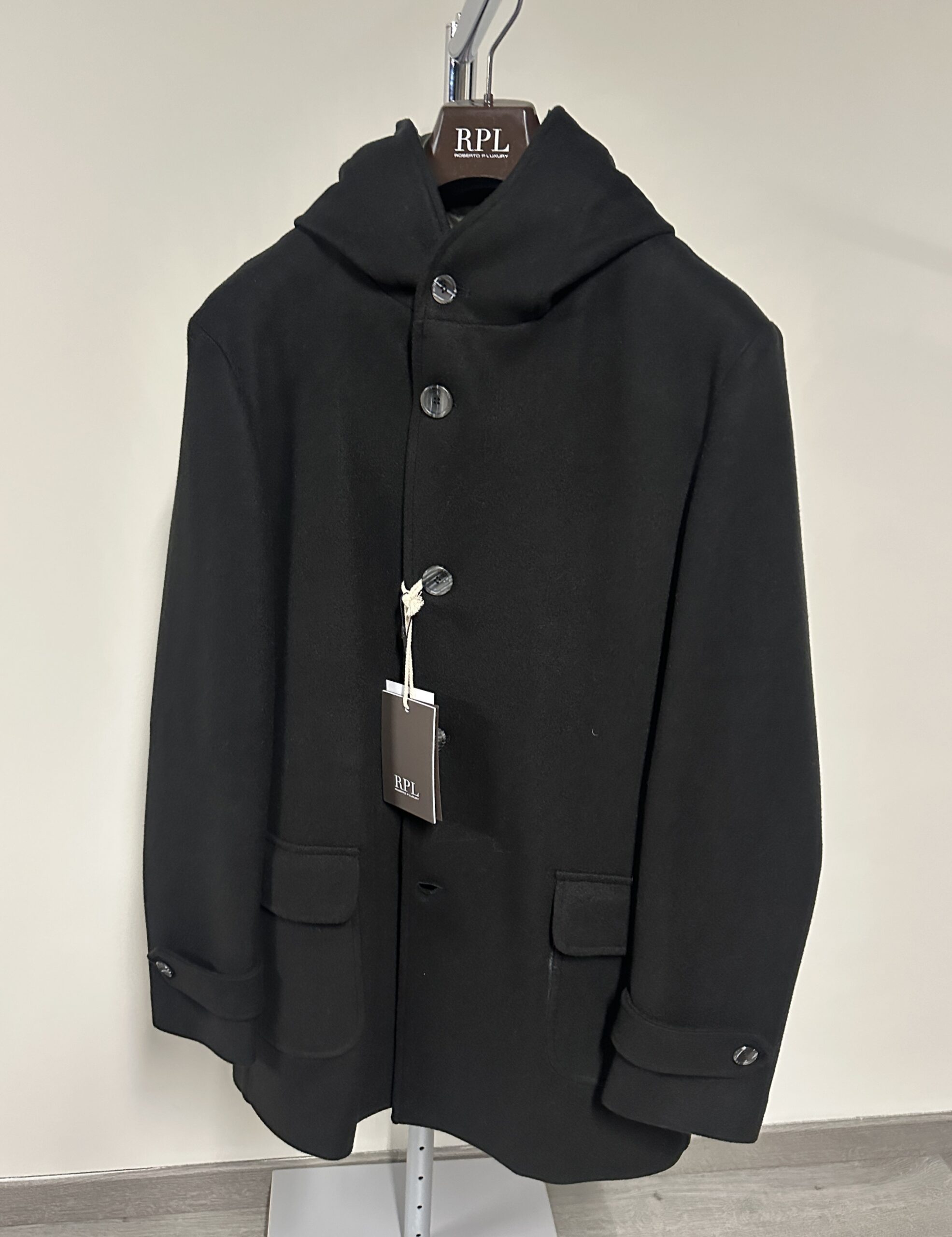 Cappotto con cappuccio Roberto Pepe uomo