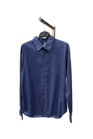 Camicia blu a pois Cerruti uomo