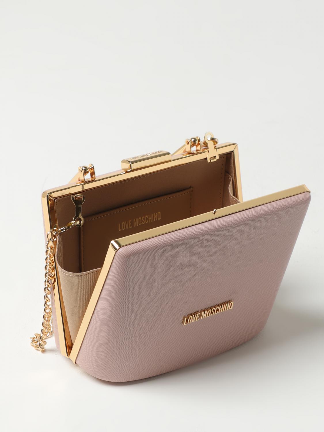 Mini borsa rigida con manico in metallo Love Moschino - immagine 6
