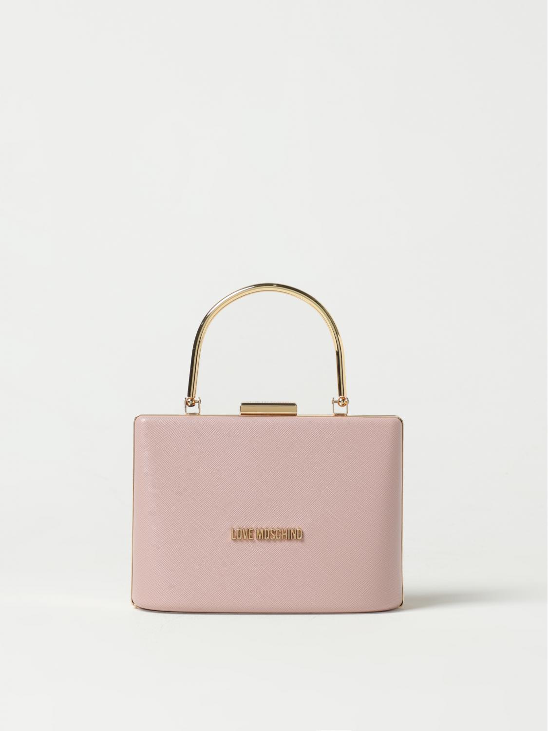 Mini borsa rigida con manico in metallo Love Moschino - immagine 4